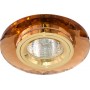 Светильник потолочный, MR16 G5.3 коричневый + золото